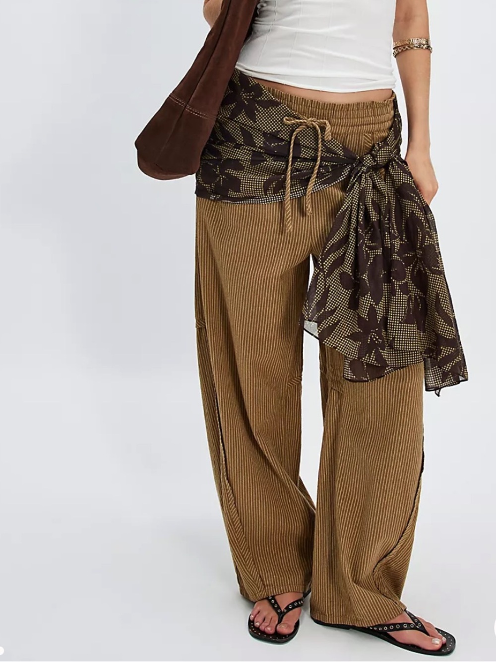 Free People something good barrel leg pull on pants - Picture 2 of 7